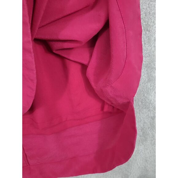 Madewell 100% SILK Lining Daylight Magenta Sweet Heart Neck Dress Size 6 - Picture 5 of 9